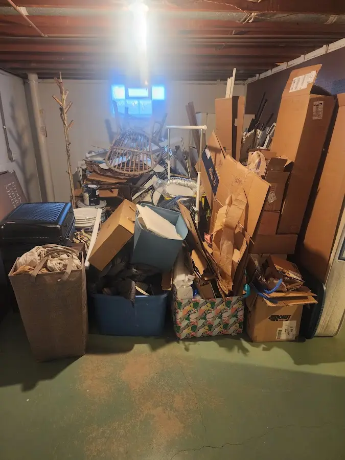 Roll-off dumpster container at job site for Concrete Dumpster Rental in St. George